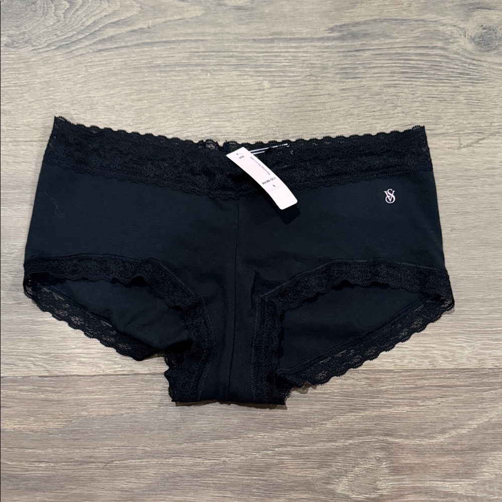 Victoria's Secret Black Lace Trim Panties